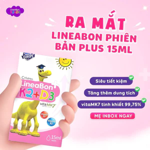 LineaBon D3K2 - Lọ15ml - Hỗ trợ hấp thu Canxi - Tặng 1 Quà tự chọn