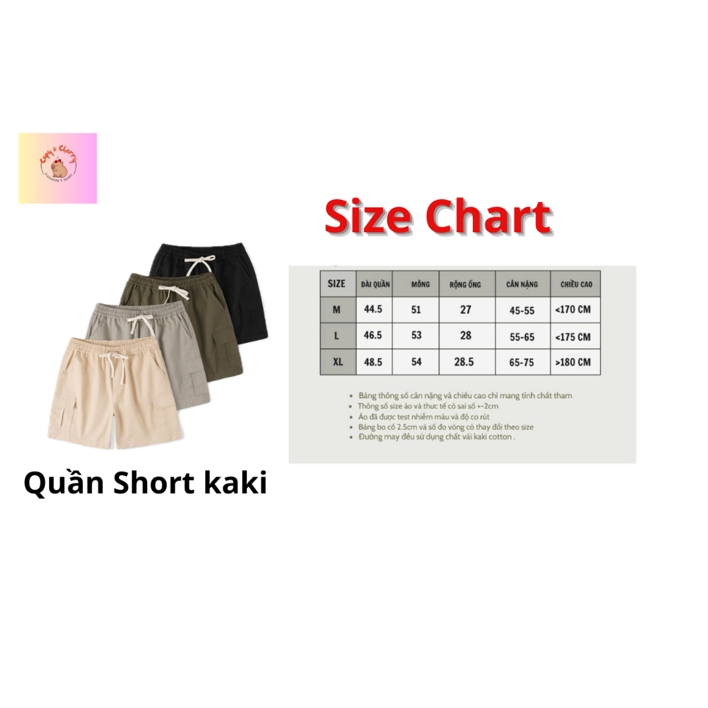 Quần Short Túi Hộp Unisex Nam Nữ Vải Kaki Phong Cách Streetwear Basic Local Branch_Q002
