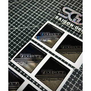 Tem Sticker Crom Dán Chân Phuộc, Thân Phuộc Takegawa 2025 |SGDC - 1 Cái/Cặp|