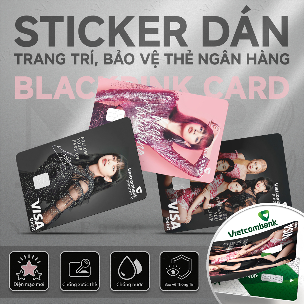 Miếng Dán Trang Trí BP BANK CARD - Decal Sticker Thẻ ATM (Thẻ Chung Cư, Thẻ Xe, Debit, Credit) NF2