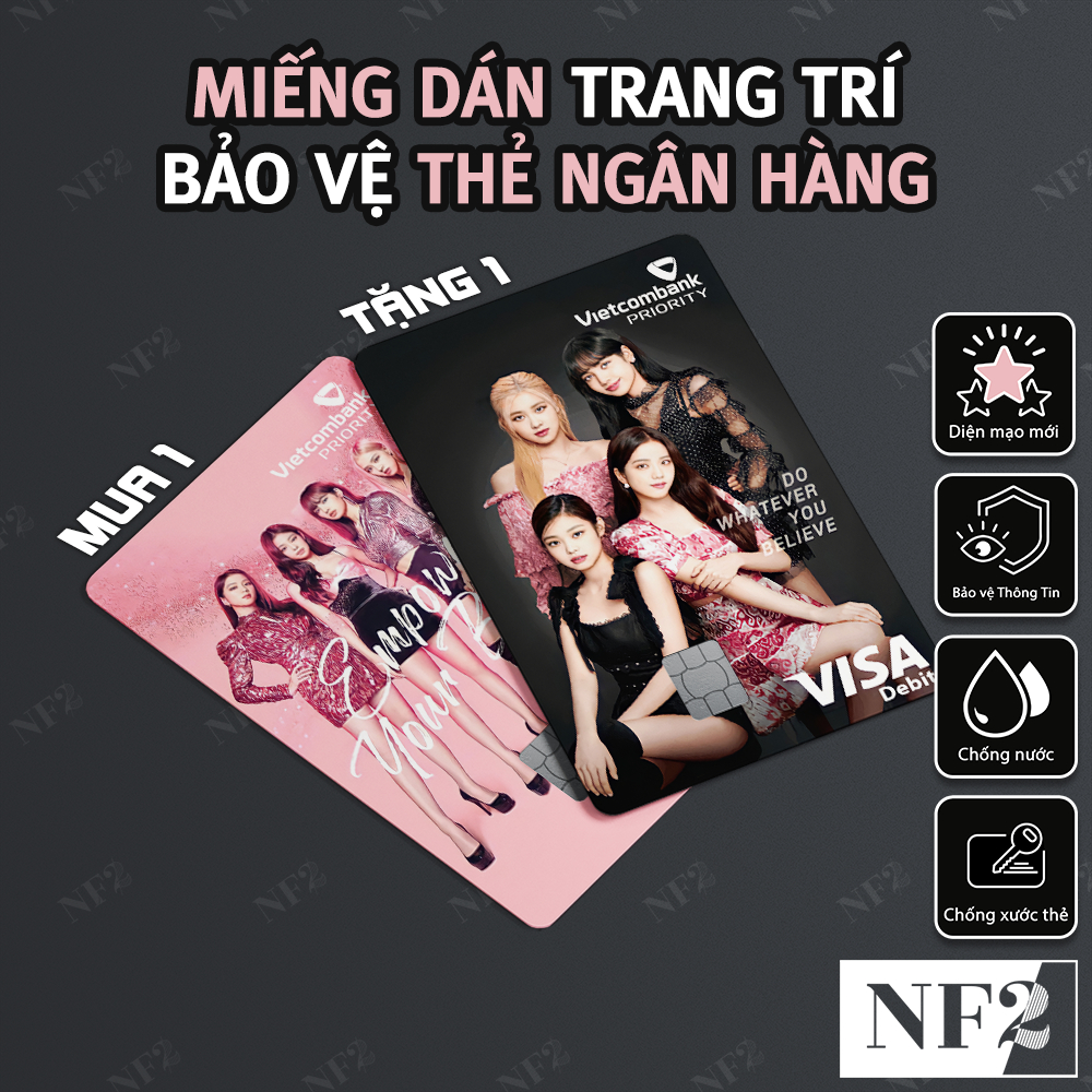 Miếng Dán Trang Trí BP BANK CARD - Decal Sticker Thẻ ATM (Thẻ Chung Cư, Thẻ Xe, Debit, Credit) NF2