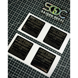 Tem Sticker Crom Dán Chân Phuộc, Thân Phuộc Daytona Showa |SGDC - 1 Cái/Cặp|