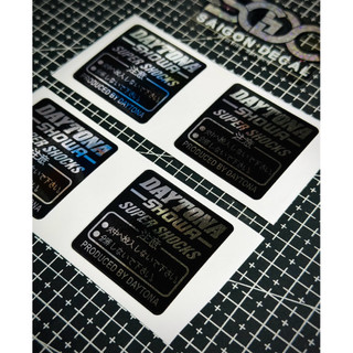 Tem Sticker Crom Dán Chân Phuộc, Thân Phuộc Daytona Showa |SGDC - 1 Cái/Cặp|