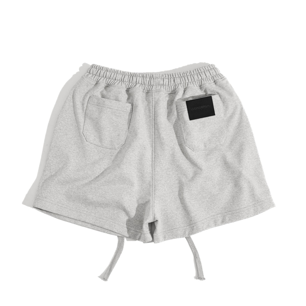 (CÓ CẢ SET) QUẦN SHORT NỈ CUA 400GSM THÊU LOGO 2D "CHAMPION SS25" WONDERSTU - UNISEX