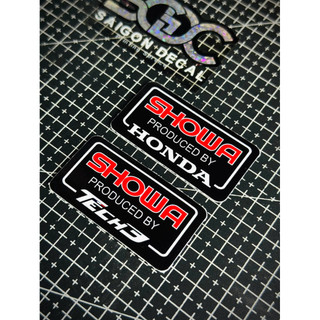 Tem Sticker Dán Phuộc Bình Dầu Showa Honda & Showa Tech 3 - 3 Mẫu 2025 |SGDC - 1 Cái/Cặp|