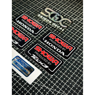 Tem Sticker Dán Phuộc Bình Dầu Showa Honda & Showa Tech 3 - 3 Mẫu 2025 |SGDC - 1 Cái/Cặp|