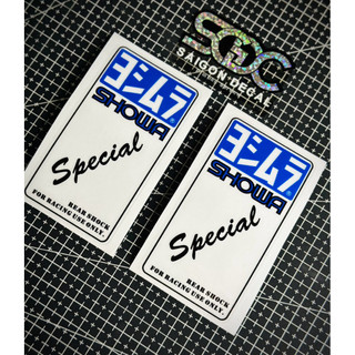 Tem Sticker Dán Phuộc Bình Dầu Showa & Yoshimura Special Thailand 2025 In Trong Suốt 2 Màu Sắc |SGDC - 1 Cái/Cặp|