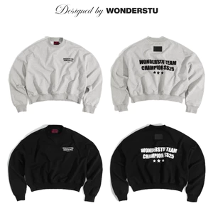 ÁO SWEATER BIG BOXY NỈ CUA 400GSM THÊU 2D & IN TRAME "CHAMPION SS25" WONDERSTU - UNISEX