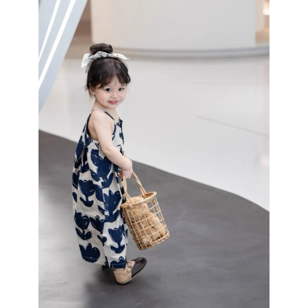Jum lá cho bé gái 8-20kg mát mẻ, xinh xắn mặc lên siêu yêu (Ảnh shop chụp sau ảnh bìa)