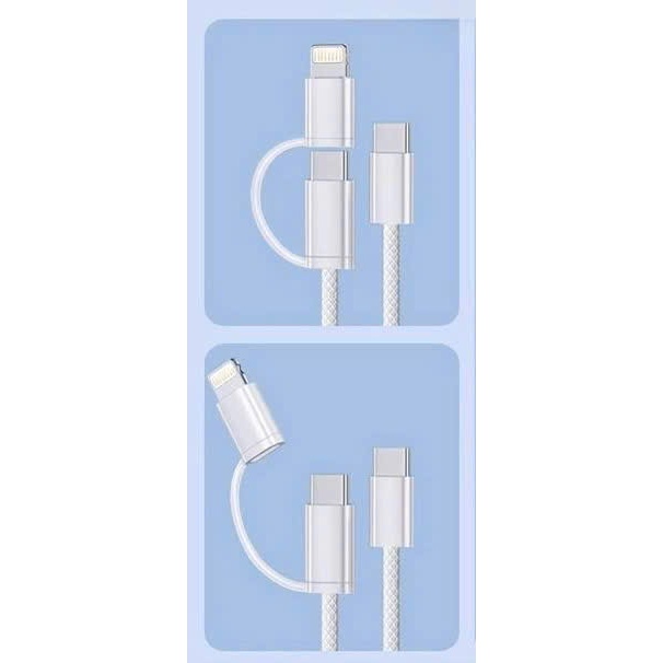 Dây dù cáp sạc nhanh 2 trong 1 và 4 trong 1 ( chuyển đổi cổng sạc )