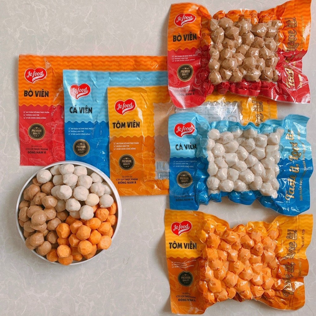 1Kg Bò Viên Chiên / 500g_giao hỏa tốc HCM