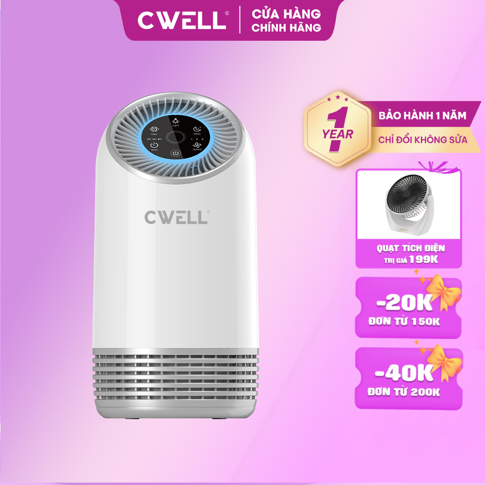 Máy lọc không khí CWELL Air Purifier AP01, lọc bụi mịn 3 cấp độ gió ...