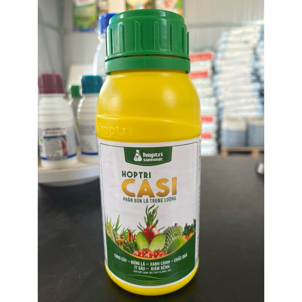 Casi silic Hợp trí- phân bón lá cứng cây xanh cành chắc quả chai 500ml