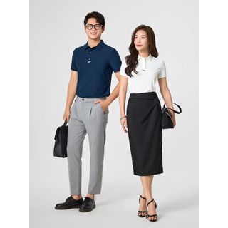 Áo Polo Nữ YODY Business Nẹp Phối Dây Dệt Sang Trọng Mềm Mại Năng Động Co Giãn WAPO25S128