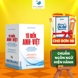 Sách - Từ Điển Anh Việt Phiên Bản Bìa Mềm Màu Trắng - Giải Nghĩa Đầy Đủ Ví Dụ Phong Phú