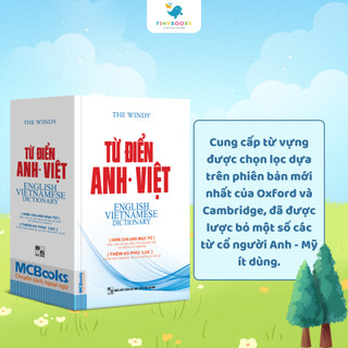 Sách - Từ Điển Anh Việt Phiên Bản Bìa Mềm Màu Trắng - Giải Nghĩa Đầy Đủ Ví Dụ Phong Phú