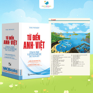 Sách - Từ Điển Anh Việt Phiên Bản Bìa Mềm Màu Trắng - Giải Nghĩa Đầy Đủ Ví Dụ Phong Phú