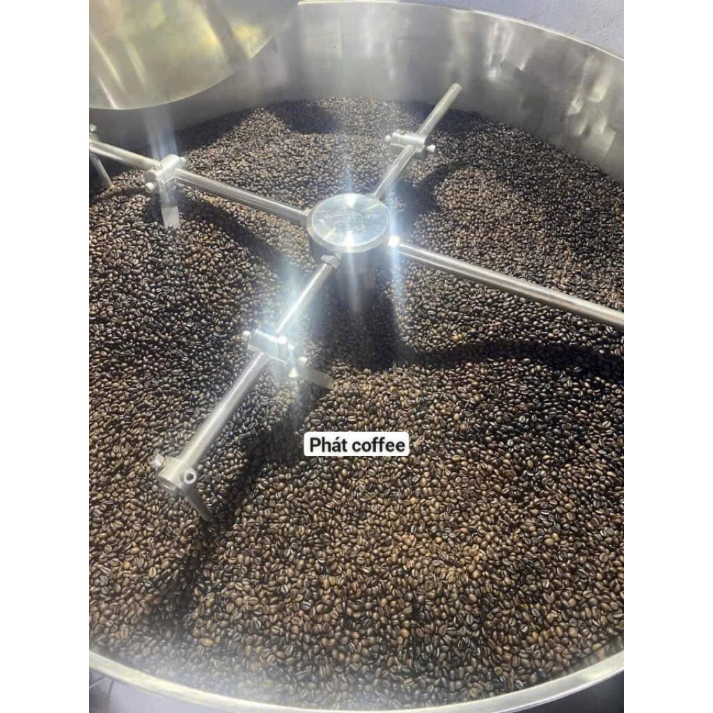 500g Caphe nguyên chất Hạt S18 20%Arabica 40%robusta 40%Culi phối 3 loại rang bơ
