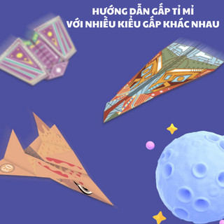 Đồ Chơi Gấp Máy Bay Giấy 3D Origami Thủ Công - Bộ Gấp Giấy Origami Máy Bay Với 32 Kiểu Gấp Thỏa Sức Cho Bé Lựa Chọn