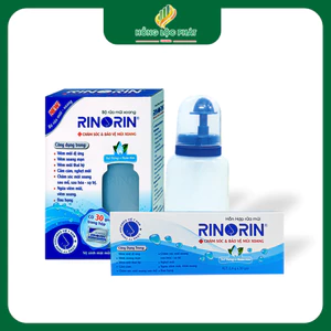 BỘ RỬA MŨI XOANG RINORIN HỘP 30 GÓI + BÌNH