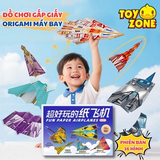 Đồ Chơi Gấp Máy Bay Giấy 3D Origami Thủ Công - Bộ Gấp Giấy Origami Máy Bay Với 32 Kiểu Gấp Thỏa Sức Cho Bé Lựa Chọn