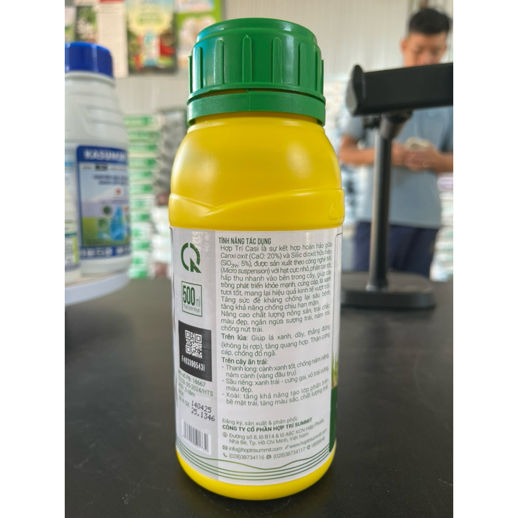 Casi silic Hợp trí- phân bón lá cứng cây xanh cành chắc quả chai 500ml