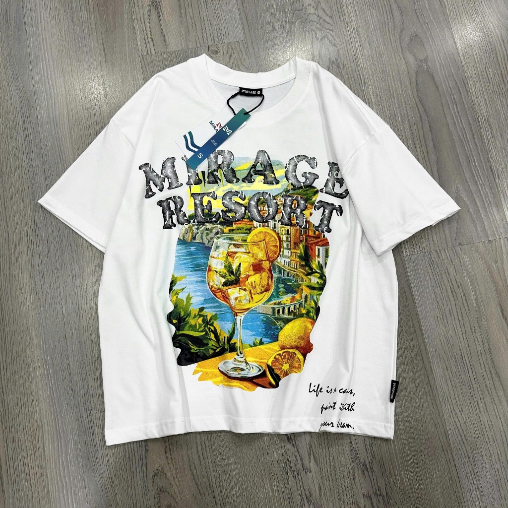 Áo Thun Mirage Họa Tiết Local Brand Chất 100% Cotton Mềm Mịn Thoáng Mát