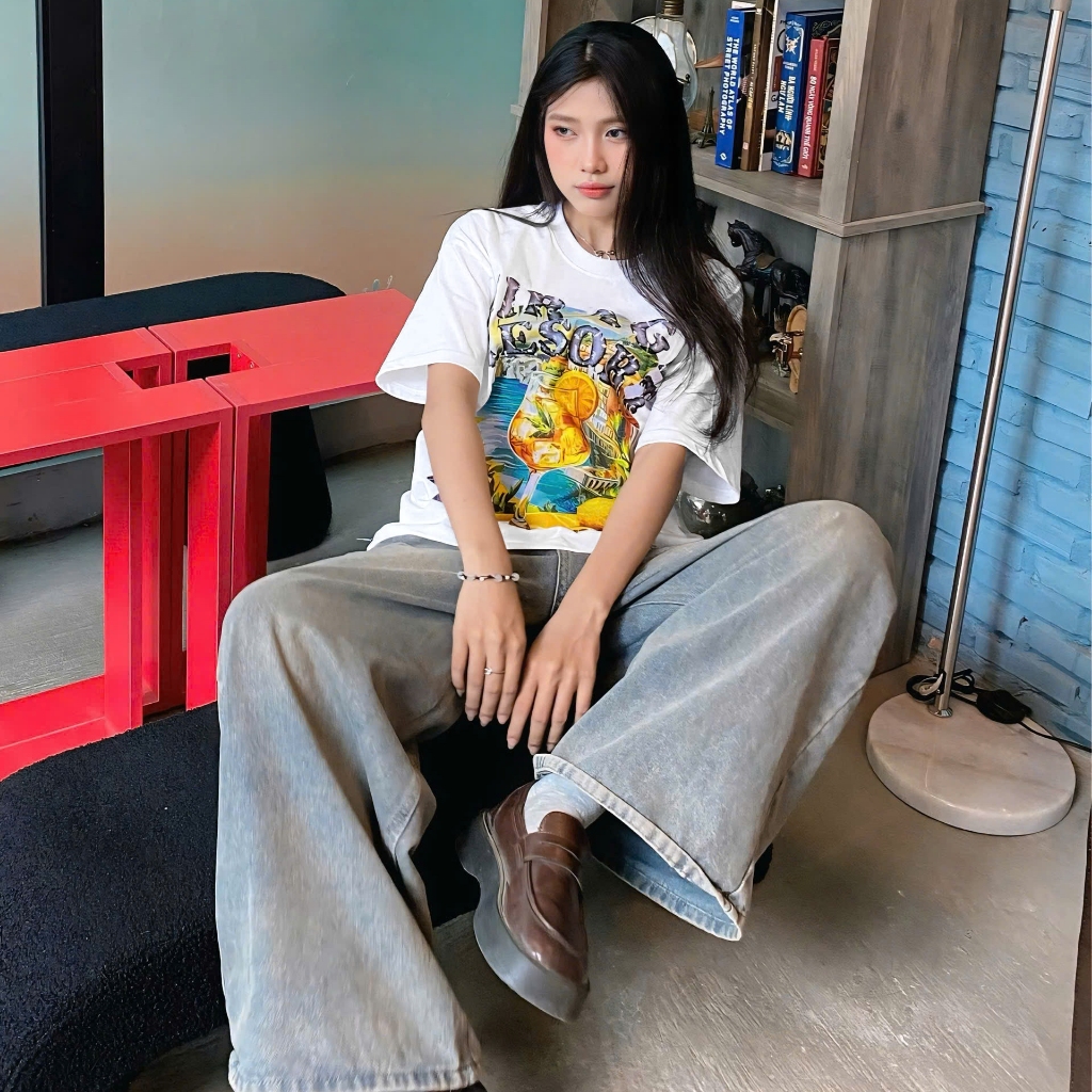 Áo Thun Mirage Họa Tiết Local Brand Chất 100% Cotton Mềm Mịn Thoáng Mát