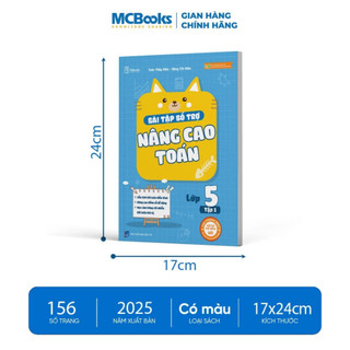 Sách - Combo Bài Tập Bổ Trợ Nâng Cao Toán - Tiếng Việt - Tiếng Anh Lớp 5 - TKbooks