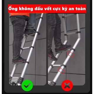 Thang Rút Nhôm Inox Chữ A Chữ I Nhập Khẩu Thang Rút Đôi Đơn Chất Liệu Nhôm Inox Cao(2.6M - 5.8M)