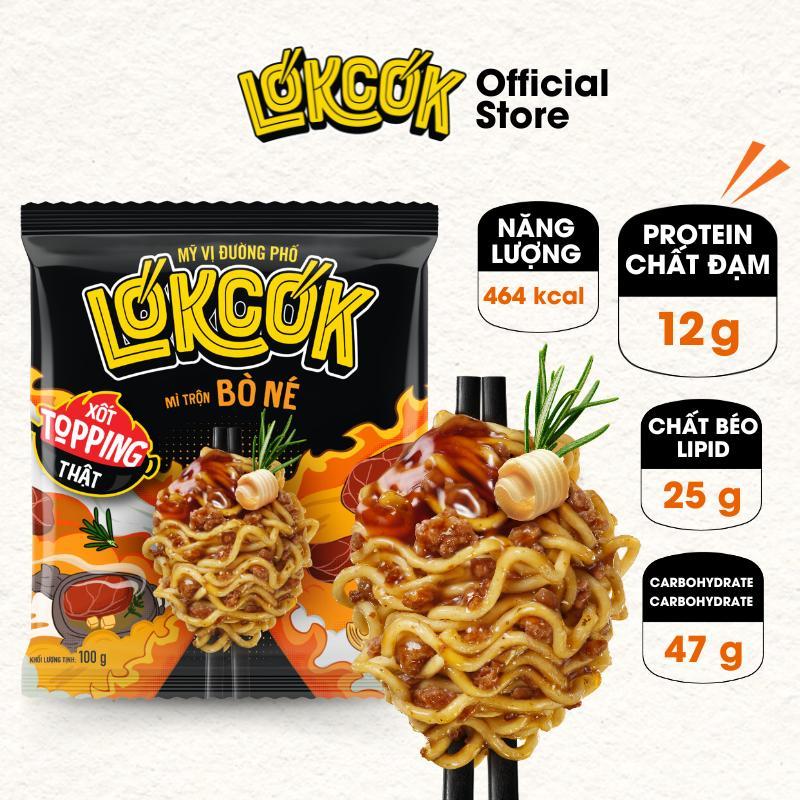 [Chính Hãng] Combo 7 Gói Mì Trộn LOKCOK Đủ Vị - Thực Thần Đường Phố