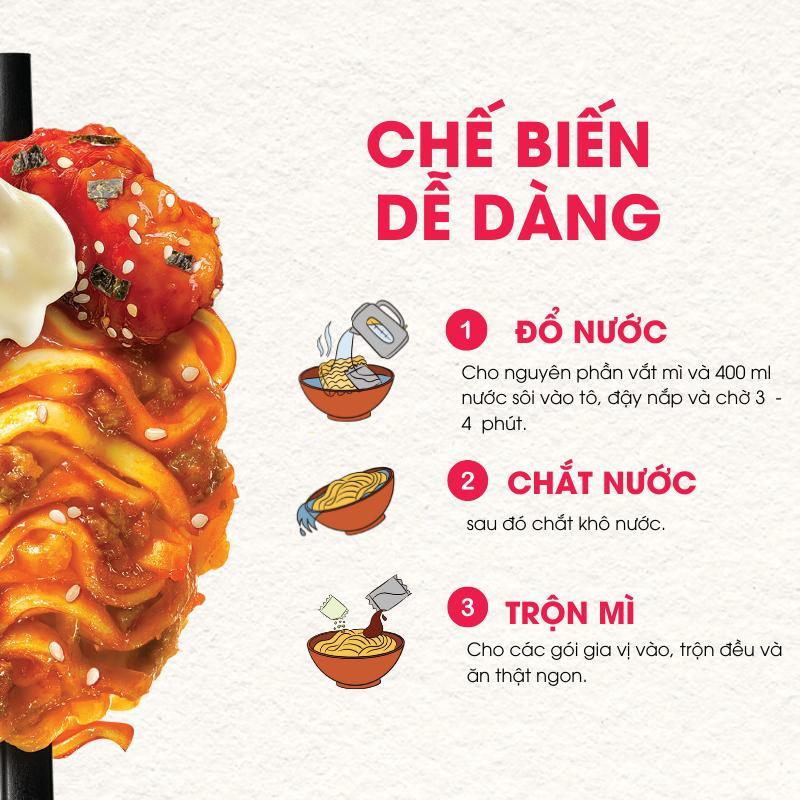 [Chính Hãng] Combo 7 Gói Mì Trộn LOKCOK Đủ Vị - Thực Thần Đường Phố