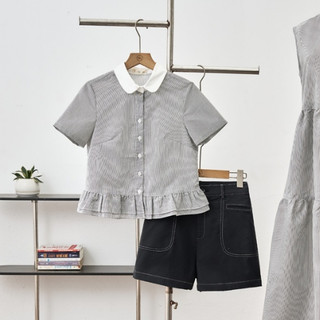 Áo Sơ Mi Nữ LAMER FASHION Cổ Phối Tầng Bèo Công Sở Trẻ Trung H61H25H015