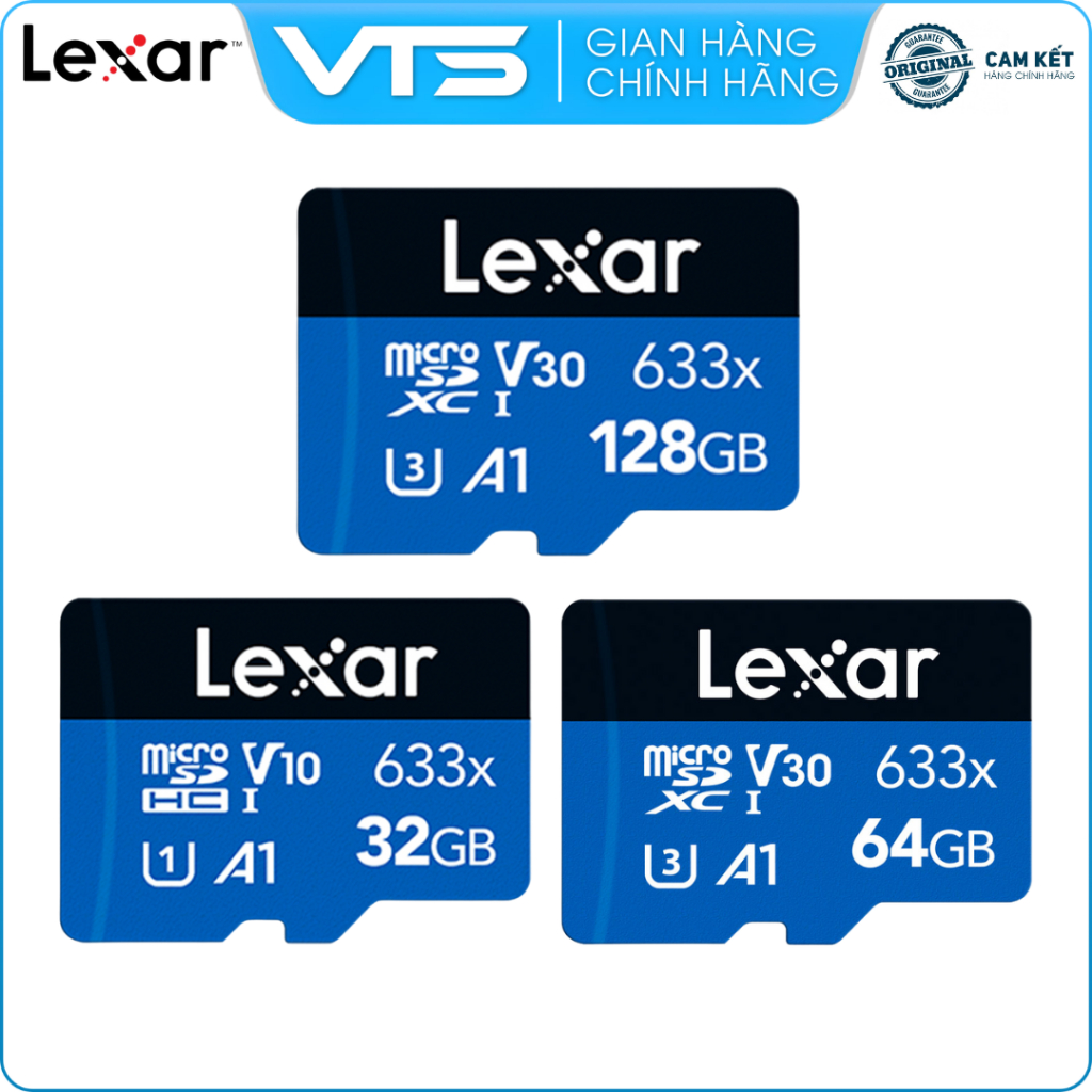 Thẻ Nhớ LEXAR Micro SD 32GB/64GB/128GB – Chính Hãng, Tốc Độ Cao, Bền Bỉ ...