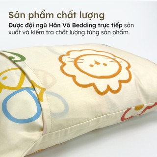 Vỏ áo gối nằm gối ôm Lụa TENCEL 50x70 37x100 hoạ tiết dễ thương cho bé Hân Võ, an toàn mát mịn