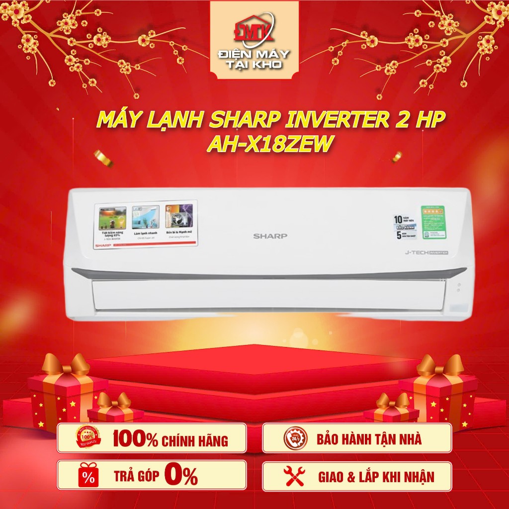 Máy lạnh Sharp Inverter 2 HP AH X18ZEW – Super Jet làm lạnh nhanh – J ...