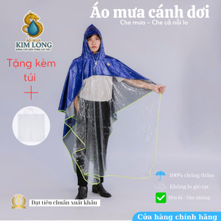 Áo Mưa Nữa Gương Có Bo Viền Phản Quang - Phù hợp Cho Cả Nam Và Nữ