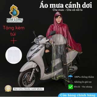 Áo Mưa Nữa Gương Có Bo Viền Phản Quang - Phù hợp Cho Cả Nam Và Nữ