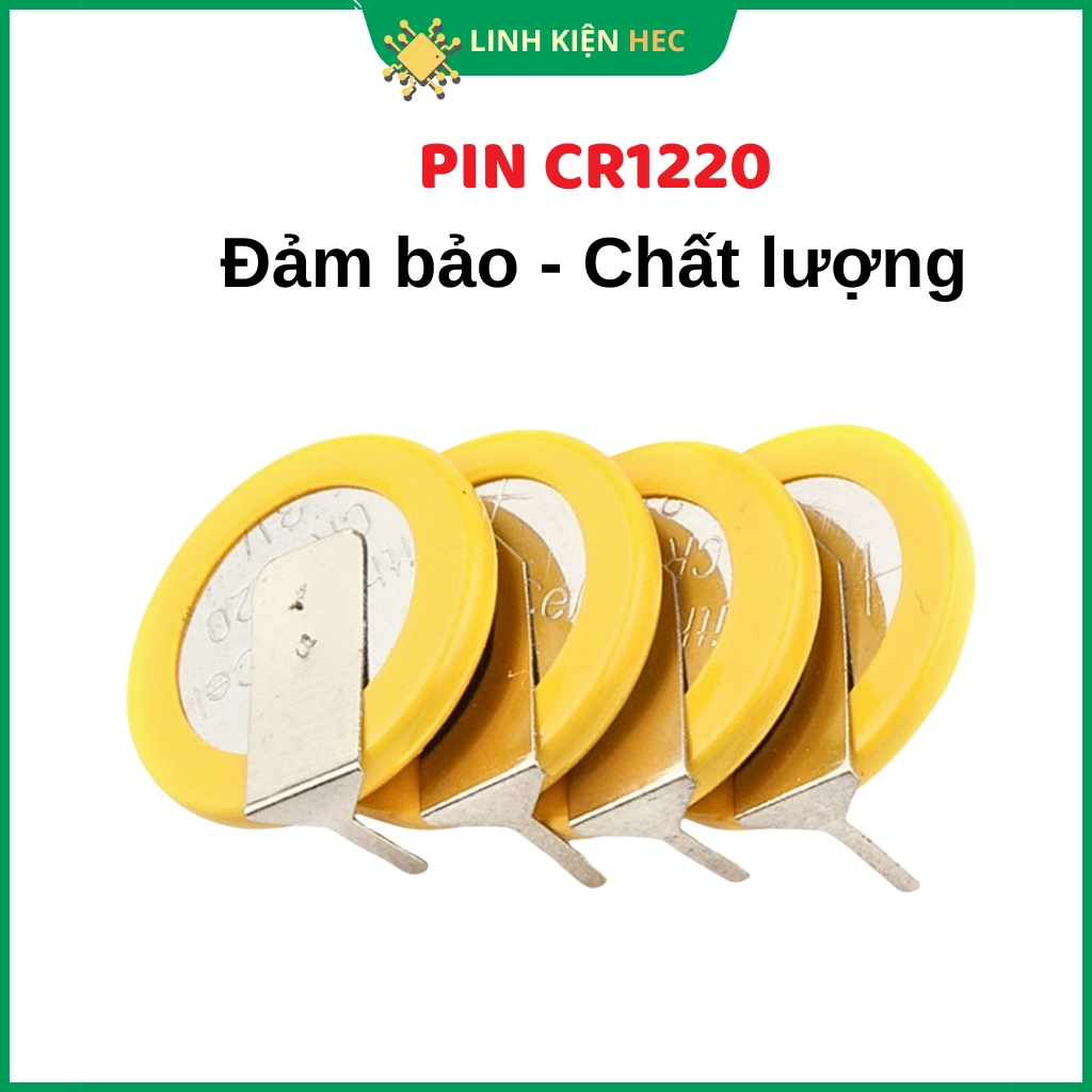 Pin CR1220 hàn mạch chân đứng chất lượng cao linh kiện hec. | Shopee ...