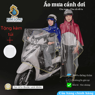Áo Mưa Nữa Gương Có Bo Viền Phản Quang - Phù hợp Cho Cả Nam Và Nữ