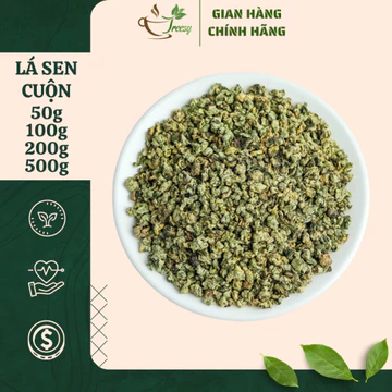 Lá Sen Vo Viên, Lá Sen Cuộn 500g Sấy Khô, Trà Lá Sen Ngủ Ngon - Treesy Thảo Mộc
