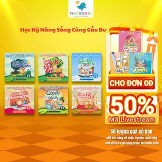 Bộ Sách Học Kỹ Năng Sống Cùng Gấu Bư cho bé 3-9 tuổi - An Phước Books