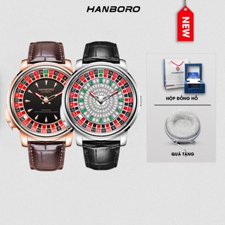 Đồng Hồ Cơ Nam HANBORO 1001 & 1015 | Tặng kèm bóp đựng đồng hồ [5355]