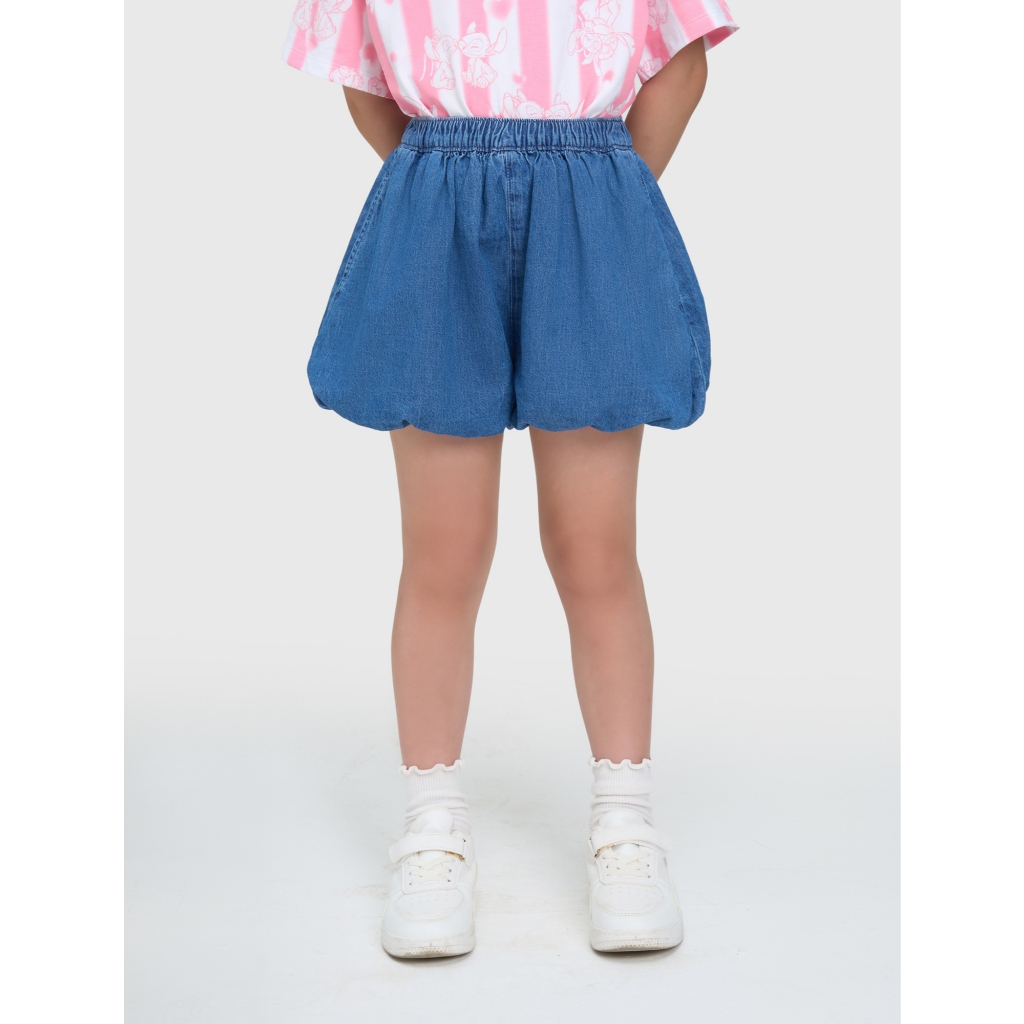 Quần short jean bé gái CANIFA hoạ tiết chất liệu denim 1BS25C004