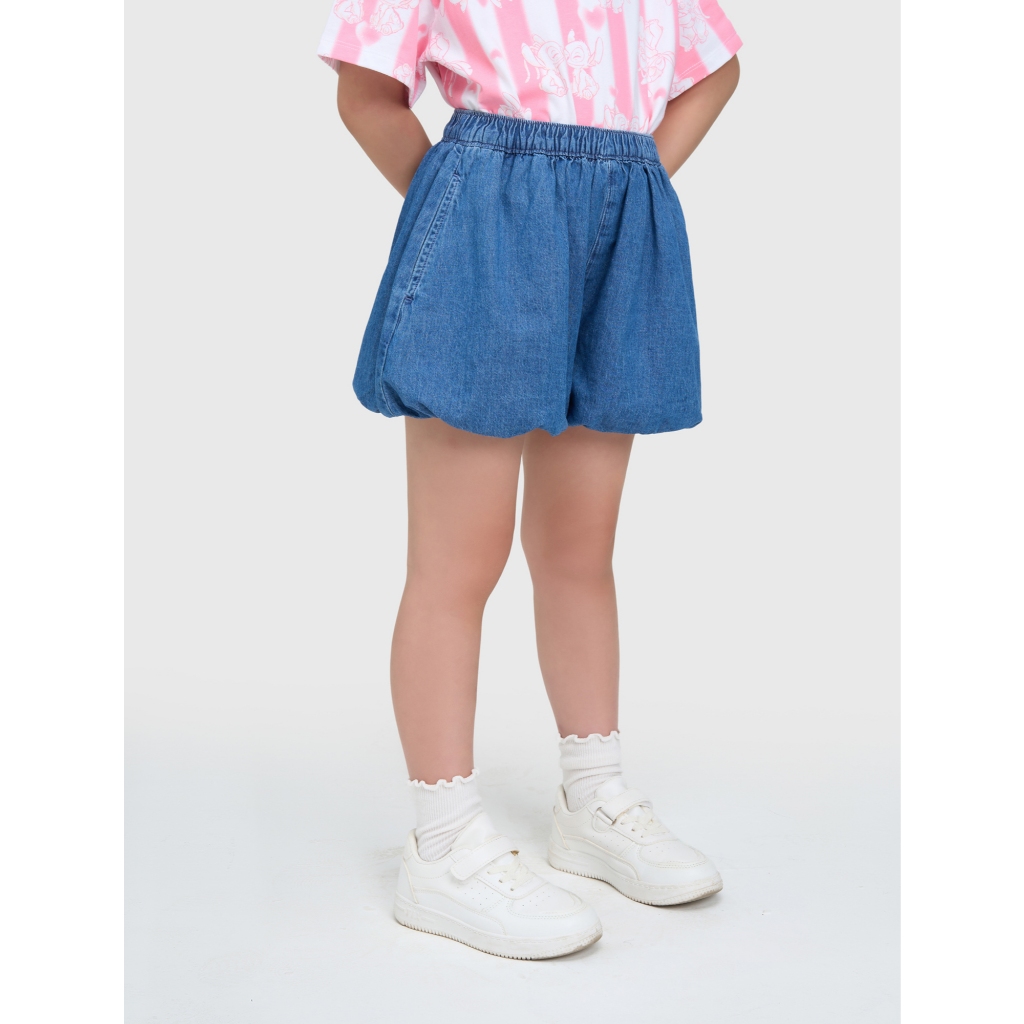 Quần short jean bé gái CANIFA hoạ tiết chất liệu denim 1BS25C004