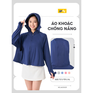 Áo khoác chống nắng nữ YODY cản tia UV UPF > 50, dáng suông trẻ trung, thoải mái ACN7004