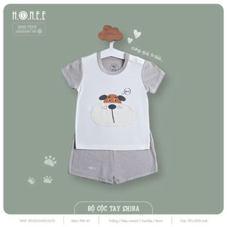 Hrnee-bộ cộc tay shiba sale cho bé 9-4y