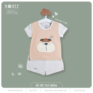 Hrnee-bộ cộc tay shiba sale cho bé 9-4y