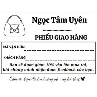 Combo 500 Tem ghi mã vận đơn, phiếu gửi hàng có tên shop sẵn keo dán kích thước 10x7cm
