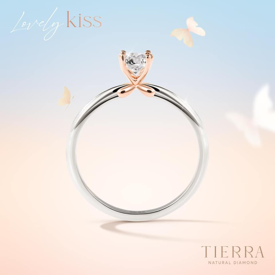 [CHAT TRƯỚC KHI ĐẶT] Nhẫn Cầu Hôn Tierra Lovely Kiss BCH7110 Vàng 10K 14K 18K Đính Đá CZ Thiết Kế Chấu Nơ Nhẹ Nhàng